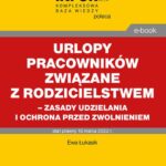 Urlopy pracowników związane z rodzicielstwem – zasady udzielania i ochrona przed zwolnieniem — okładka wydania