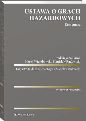 Ustawa o grach hazardowych. Komentarz — okładka e-booka