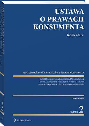 Ustawa o prawach konsumenta. Komentarz — okładka e-booka