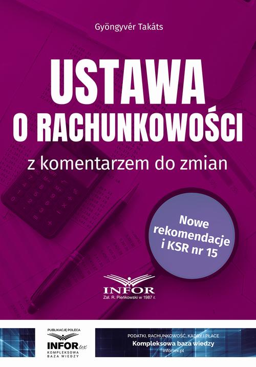 Ustawa o rachunkowości z komentarzem do zmian — okładka e-booka