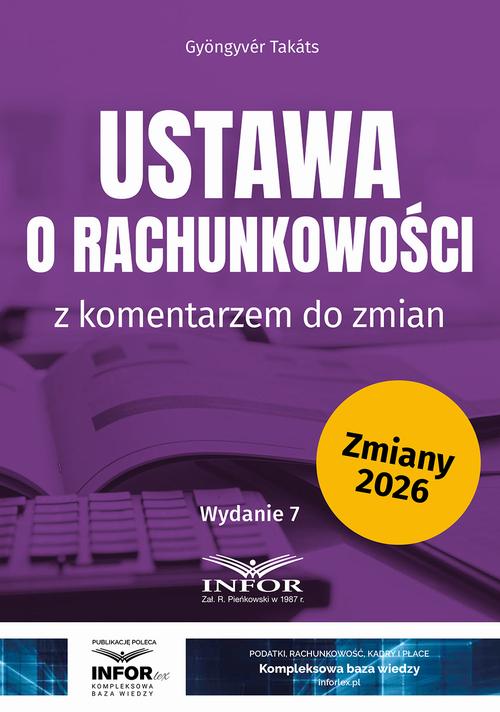 Ustawa o rachunkowości z komentarzem do zmian — okładka e-booka