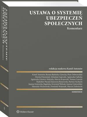 Ustawa o systemie ubezpieczeń społecznych. Komentarz — okładka e-booka