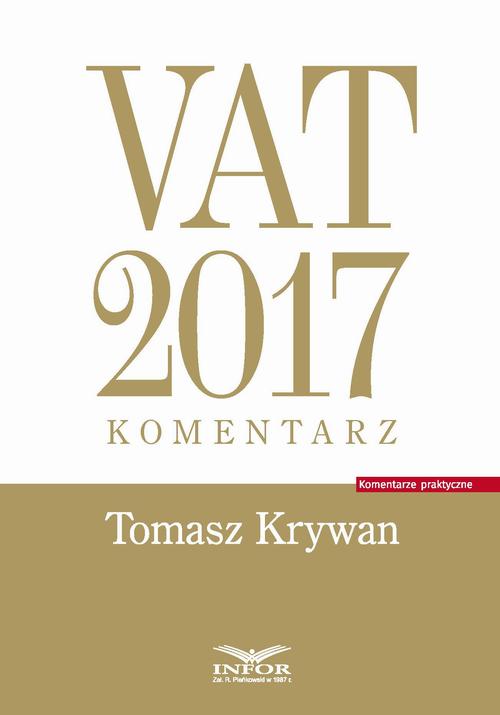 VAT 2017. Komentarz — okładka e-booka