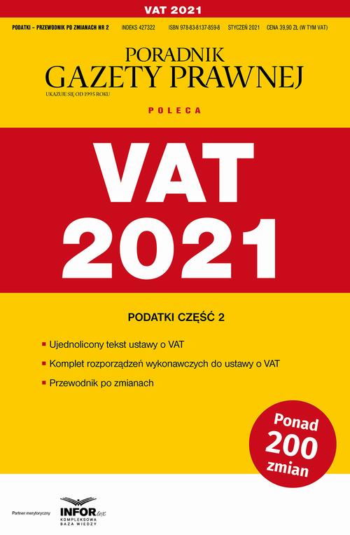 Vat 2021 Podatki Część 2 — okładka e-booka