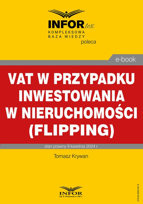 VAT w przypadku inwestowania w nieruchomości (flipping) — okładka e-booka