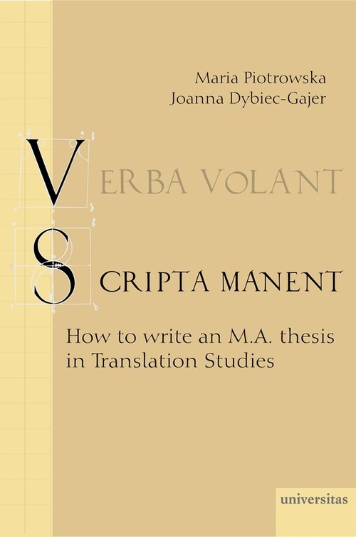 Verba volant scripta manent — okładka e-booka