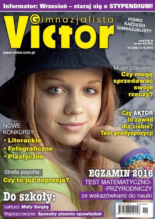 Tytuł: Victor Gimnazjalista 19/2015
Autor: 
Wydawnictwo: Cogito
Formaty: PDF