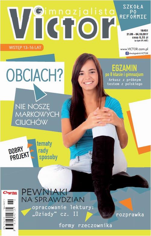 Tytuł: Victor Gimnazjalista 19/2017
Autor: 
Wydawnictwo: Cogito
Formaty: PDF
