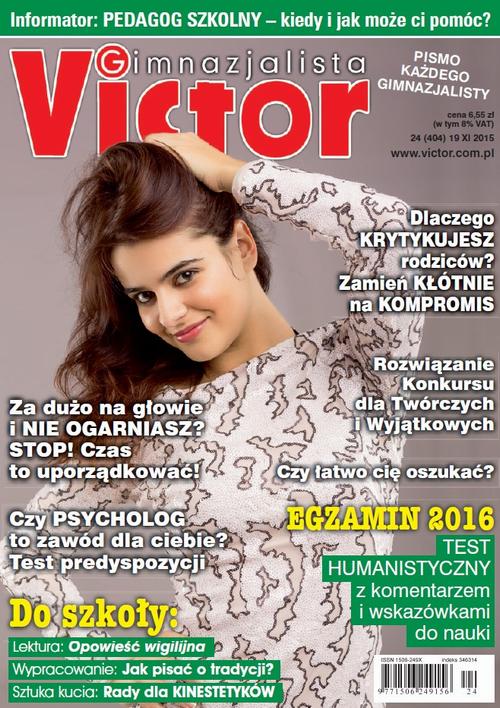Victor Gimnazjalista 24/2015 — okładka wydania