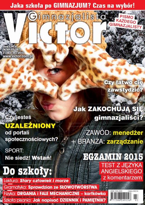 Victor Gimnazjalista 3/2015 — okładka wydania