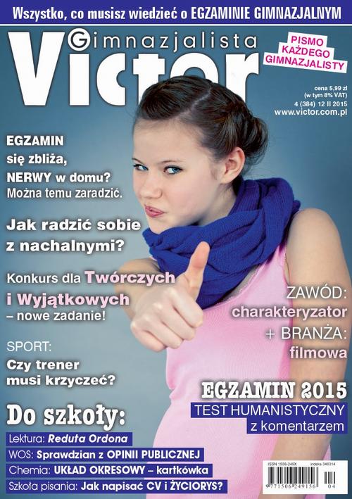 Victor Gimnazjalista 4/2015 — okładka wydania