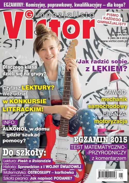 Victor Gimnazjalista 5/2015 — okładka wydania