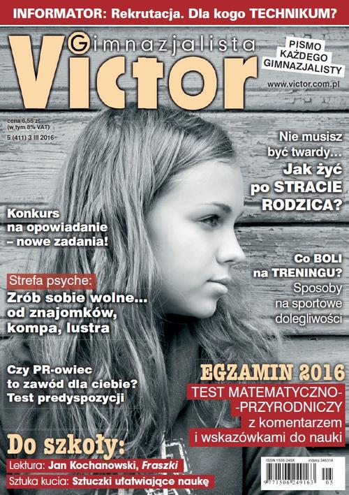 Victor Gimnazjalista 5/2016 — okładka wydania