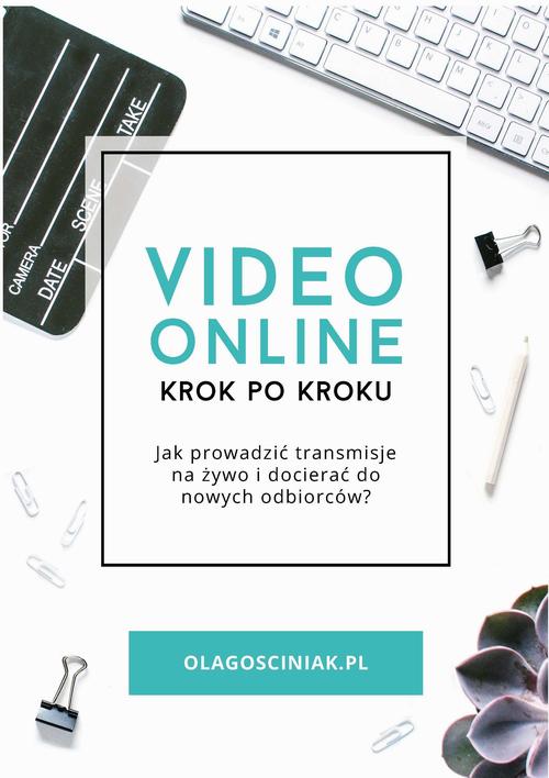 Tytuł: Video online krok po kroku
Autor: Ola Gościniak
Wydawnictwo: eBOOKnij to
Formaty: EPUB, PDF, MOBI