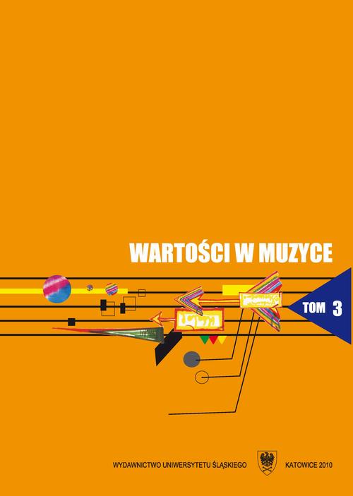 Wartości w muzyce. T. 3: Zarys współczesnych kierunków badań nad wartościami w muzyce — okładka e-booka