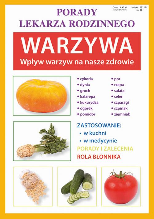 Warzywa. Wpływ warzyw na nasze zdrowie — okładka e-booka