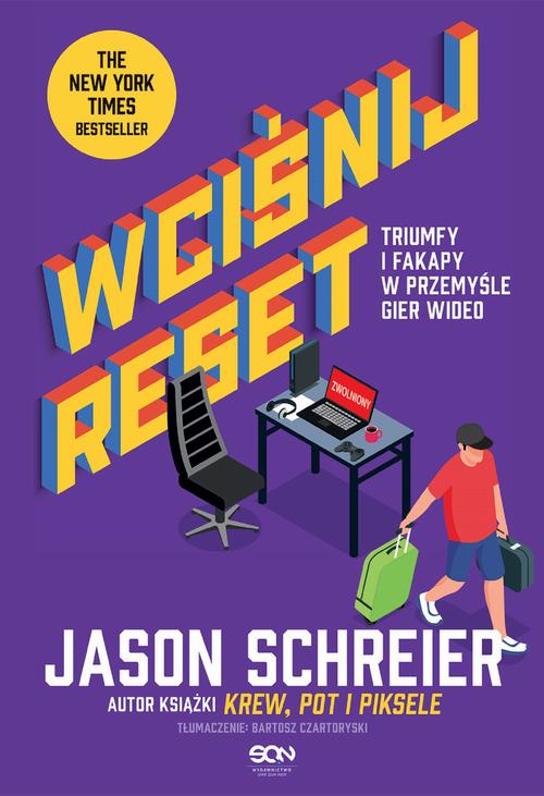 Tytuł: Wciśnij reset. Triumfy i fakapy w przemyśle gier wideo
Autor: Jason Schreier
Wydawnictwo: SQN
Formaty: EPUB, MOBI