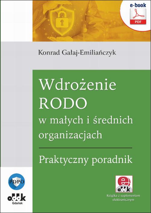 Wdrożenie RODO w małych i średnich organizacjach. Praktyczny poradnik — okładka e-booka