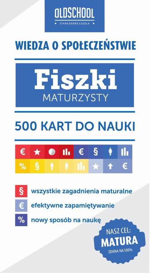Wiedza o społeczeństwie. Fiszki maturzysty — okładka e-booka