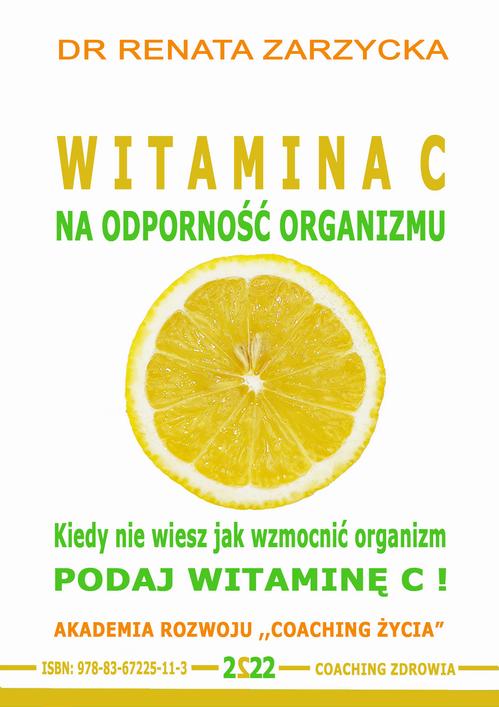 Tytuł: Witamina C na odporność organizmu. Kiedy nie wiesz jak wzmocnić organizm, podaj witaminę C!
Autor: Dr Renata Zarzycka
Wydawnictwo: Akademia Rozwoju Coaching Życia
Formaty: MP3