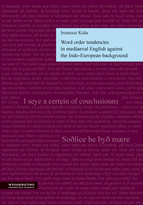 Word order tendencies in mediaeval English against the Indo-European background — okładka e-booka