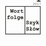 Wortfolge. Szyk Słów 2017, nr 1 — okładka wydania