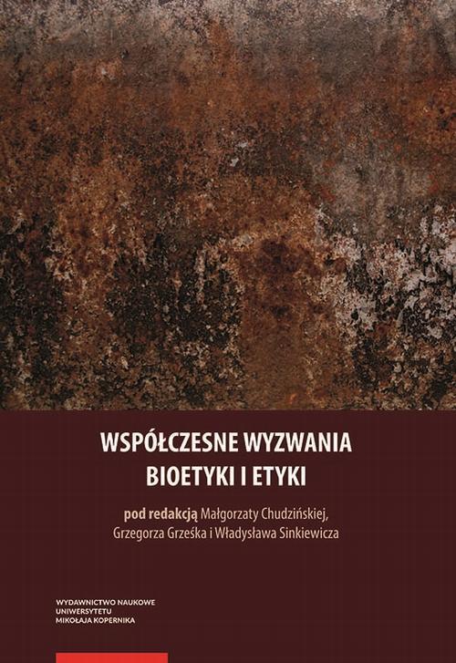 Tytuł: Współczesne wyzwania bioetyki i etyki
Autor: 
Wydawnictwo: Wydawnictwo Naukowe UMK
Formaty: PDF