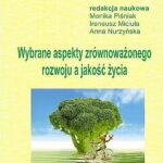 Wybrane aspekty zrównoważonego rozwoju a jakość życia — okładka e-booka