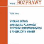 Wybrane metody zwiększania pojemności systemów bezprzewodowych z poszerzonym widmem — okładka e-booka