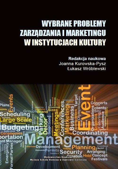 Wybrane problemy zarządzania i marketingu w instytucjach kultury — okładka e-booka