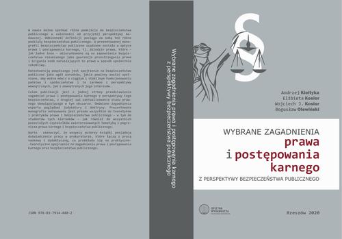 Tytuł: Wybrane zagadnienia prawa i postępowania karnego z perspektywy bezpieczeństwa publicznego
Autor: 
Wydawnictwo: Politechnika Rzeszowska
Formaty: PDF