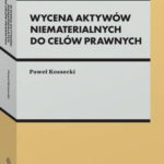 Wycena aktywów niematerialnych do celów prawnych — okładka e-booka