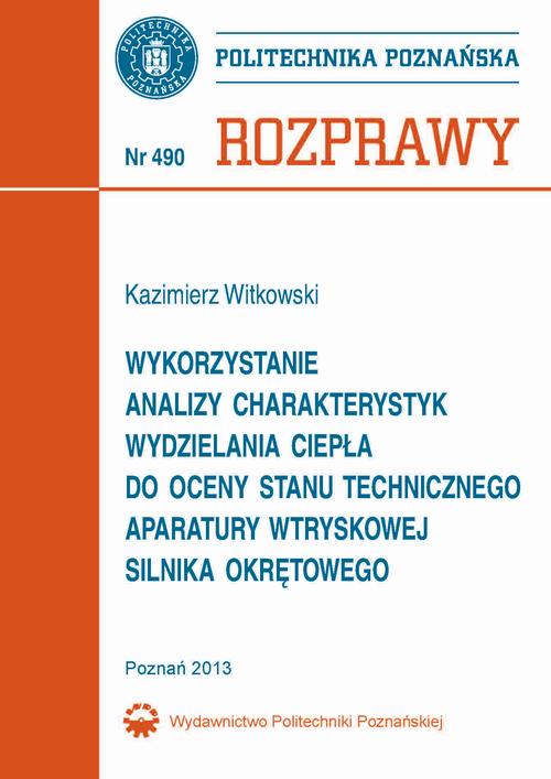 Tytuł: Wykorzystanie analizy charakterystyk wydzielania ciepła do oceny stanu technicznego aparatury wtryskowej silnika okrętowego
Autor: Kazimierz Witkowski
Wydawnictwo: Wydawnictwo Politechniki Poznańskiej
Formaty: PDF