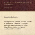 Tytuł: Występowanie Acrobasis advenella (Zinck.) (Lepidoptera, Pyralidae, Phycitinae) na aronii czarnoowocowej w Polsce i jego biochemiczne powiązania z roślinami żywicielskimi
Autor: Edyta Górska-Drabik
Wydawnictwo: Uniwersytet Przyrodniczy w Lublinie
Formaty: PDF