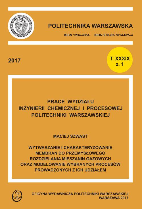 Tytuł: Wytwarzanie i charakteryzowanie membran do przemysłowego rozdzielania mieszanin gazowych oraz modelowanie wybranych procesów prowadzonych z ich udziałem
Autor: Maciej Szwast
Wydawnictwo: Oficyna Wydawnicza Politechniki Warszawskiej
Formaty: PDF