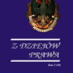 Z Dziejów Prawa. T. 2 (10) — okładka wydania