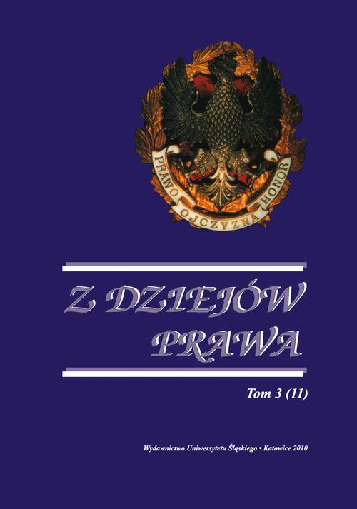 Tytuł: Z Dziejów Prawa. T. 3 (11)
Autor: 
Wydawnictwo: Wydawnictwo Uniwersytetu Śląskiego
Formaty: PDF