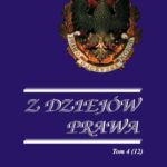 Z Dziejów Prawa. T. 4 (12) — okładka wydania