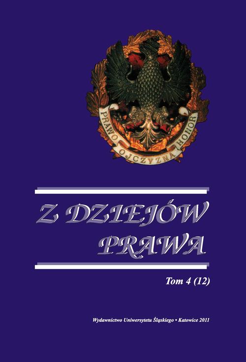 Tytuł: Z Dziejów Prawa. T. 4 (12)
Autor: 
Wydawnictwo: Wydawnictwo Uniwersytetu Śląskiego
Formaty: PDF