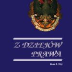 Z Dziejów Prawa. T. 8 (16) — okładka wydania