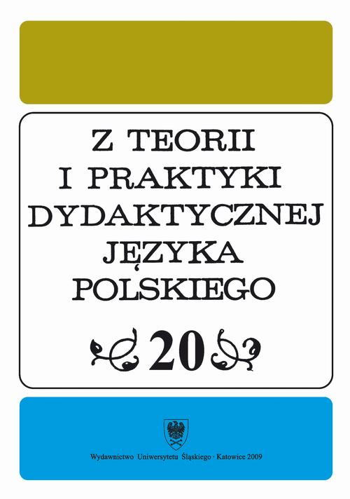 Tytuł: Z Teorii i Praktyki Dydaktycznej Języka Polskiego. T. 20
Autor: 
Wydawnictwo: Wydawnictwo Uniwersytetu Śląskiego
Formaty: PDF