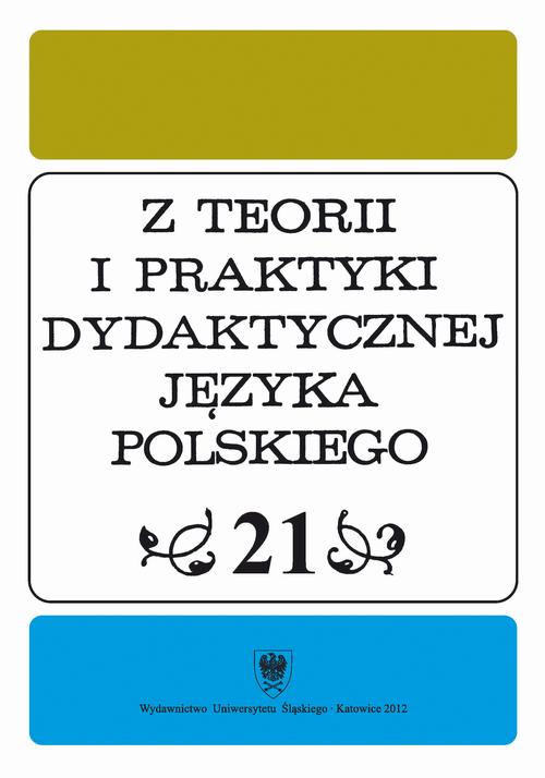 Tytuł: Z Teorii i Praktyki Dydaktycznej Języka Polskiego. T. 21
Autor: 
Wydawnictwo: Wydawnictwo Uniwersytetu Śląskiego
Formaty: PDF