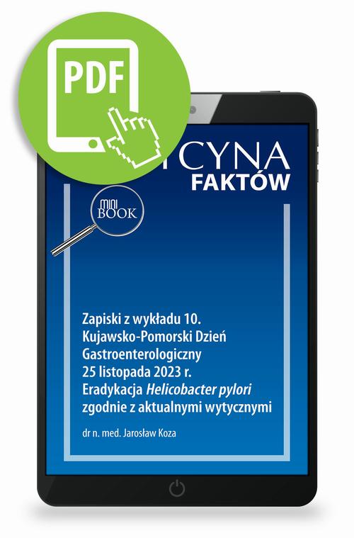 Tytuł: Zapiski z wykładu 10. Kujawsko-Pomorski Dzień Gastroenterologiczny 25 listopada 2023 r. Eradykacja Helicobacter pylori zgodnie z aktualnymi wytycznymi [Medycyna Faktów 1/2024]
Autor: Jarosław Koza
Wydawnictwo: Medical Education
Formaty: PDF