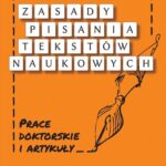 Zasady pisania tekstów naukowych — okładka e-booka