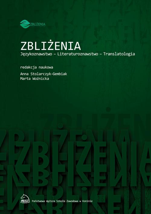 Tytuł: Zbliżenia. Językoznawstwo, literaturoznawstwo, translatologia
Autor:
Wydawnictwo: Akademia Nauk Stosowanych w Koninie
Formaty: PDF