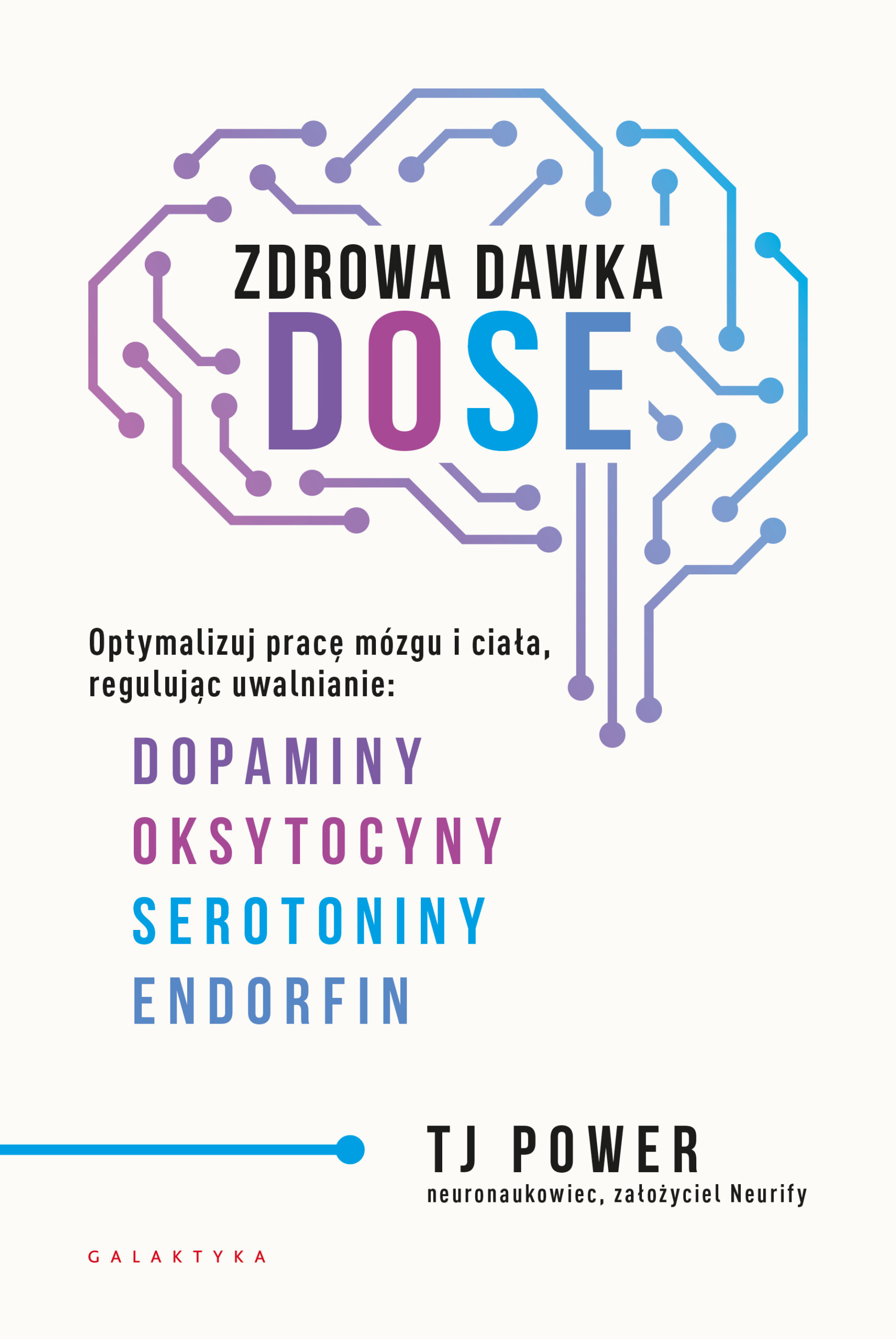 Tytuł: Zdrowa dawka DOSE. Optymalizuj pracę mózgu i ciała, regulując uwalnianie: dopaminy, oksytocyny, serotoniny i endorfin
Autor: TJ Power
Wydawnictwo: Galaktyka
Formaty: EPUB, MOBI