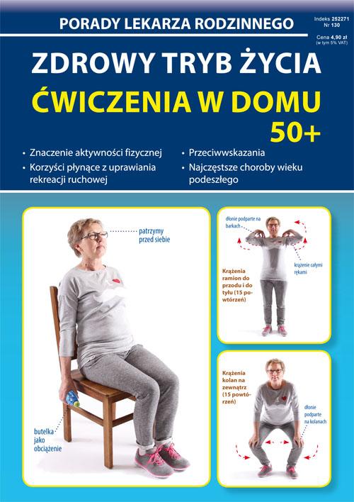 Zdrowy tryb życia. Ćwiczenia w domu 50+ — okładka e-booka