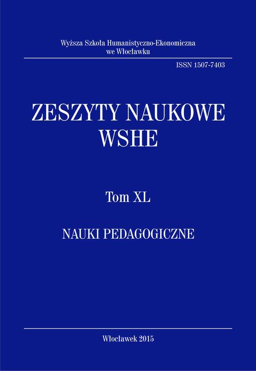 Tytuł: Zeszyty Naukowe WSHE, t. XL, Nauki Pedagogiczne
Autor: 
Wydawnictwo: Wyższa Szkoła Humanistyczno-Ekonomiczna we Włocławku
Formaty: PDF