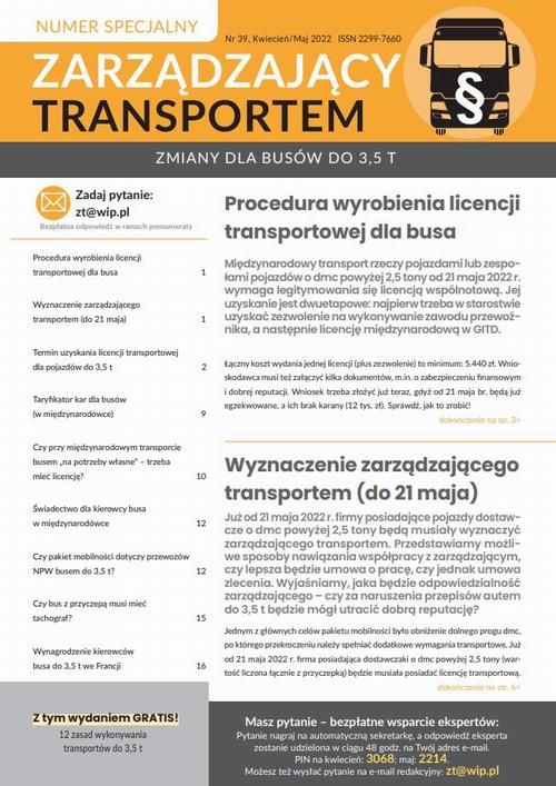 Tytuł: ZMIANY DLA BUSÓW DO 3,5 T
Autor: Praca zbiorowa
Wydawnictwo: Wiedza i Praktyka
Formaty: EPUB, MOBI, PDF