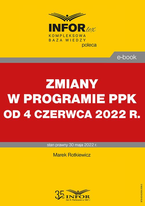 Zmiany w programie PPK od 4 czerwca 2022 r. — okładka